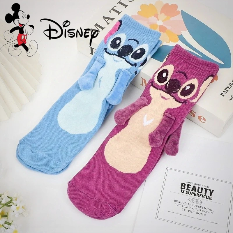 جوارب ديزني إبرة مغناطيسية يدوية في اليد، جوارب كرتونية ممتعة، ناعمة ومريحة، جوارب عيد الميلاد للأطفال البالغين، هدايا الشتاء #1