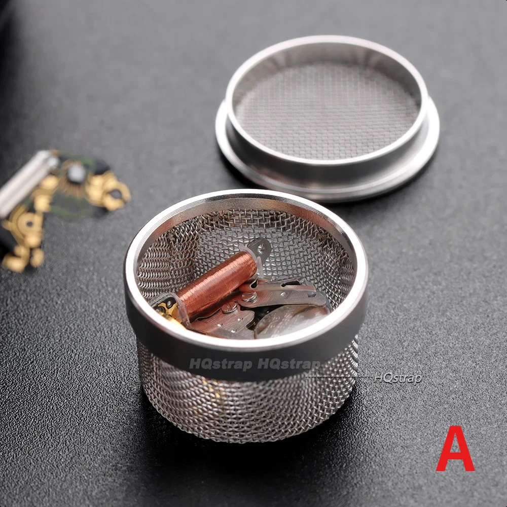 Watch Parts Cleaner Baskets Stainless Steel Mesh Small Parts Basket for Ultrasonic Cleaning Movement Parts Oil Washing Nets Tool