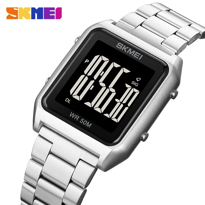 SKMEI 1879  Calendar Digital Wristwatch reloj hombre Back Light Sport Watches Mens Chronograph Alarm Clock 5Bar Waterproof