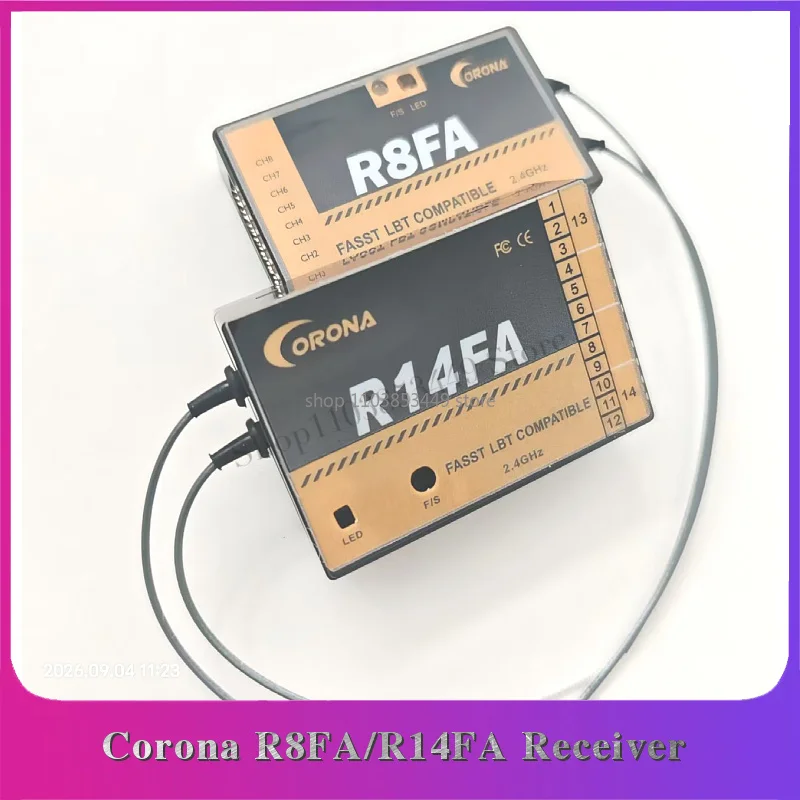Corona R8FA Receiver R14FA Receiver Compatible FASST 7CH Multi Mode For Futaba 10C 12FG 14SG 16SZ 18SZ Radio