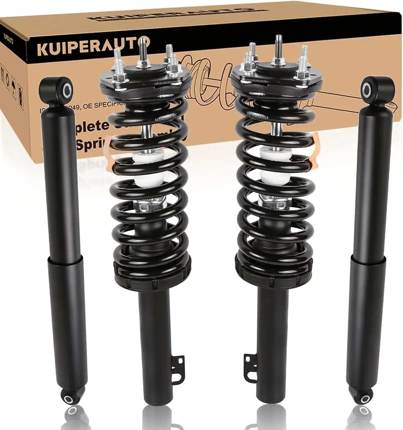 

Front and Rear Struts Complete Assembly Shocks Absorbers Compatible for 2005-2010 Jeep Grand Cherokee / 2006-2010 Jeep Commander