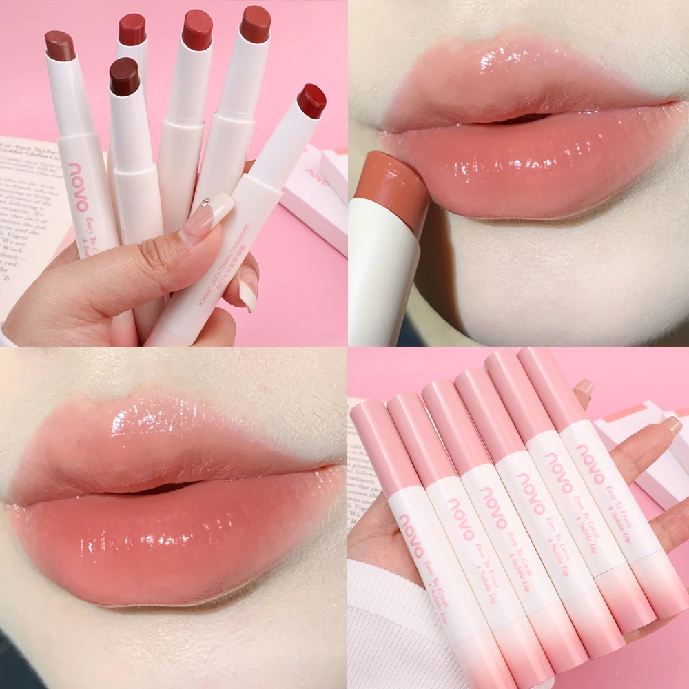 Water Light Clear Jelly Solid Lip Gloss Mirror Glass Lipstick Lasting Moisturising Lip Glaze Red Lip Tint Korean Makeup Cosmetic