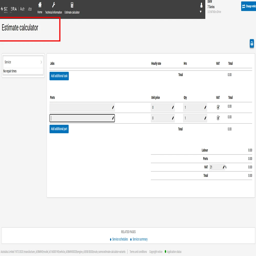 Newest Auto-data Online Account Software Updated to 2026 Estimate Calculator Technical Information Support Mobile/PC Login