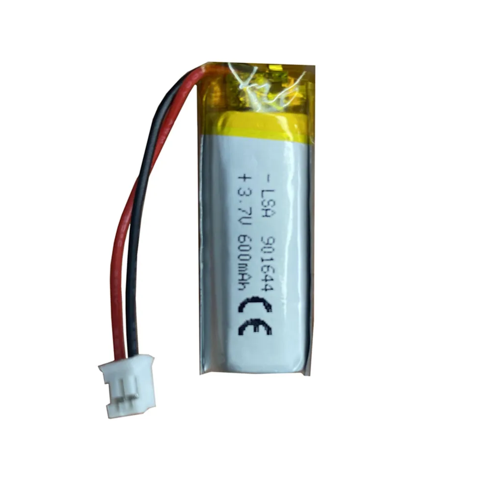 1-10pcs 901644 600mAh 3.7V With JST2.0mm Polymer lithium battery For Mp3 MP4 GPS e-book recording pen bluetooth headset speaker