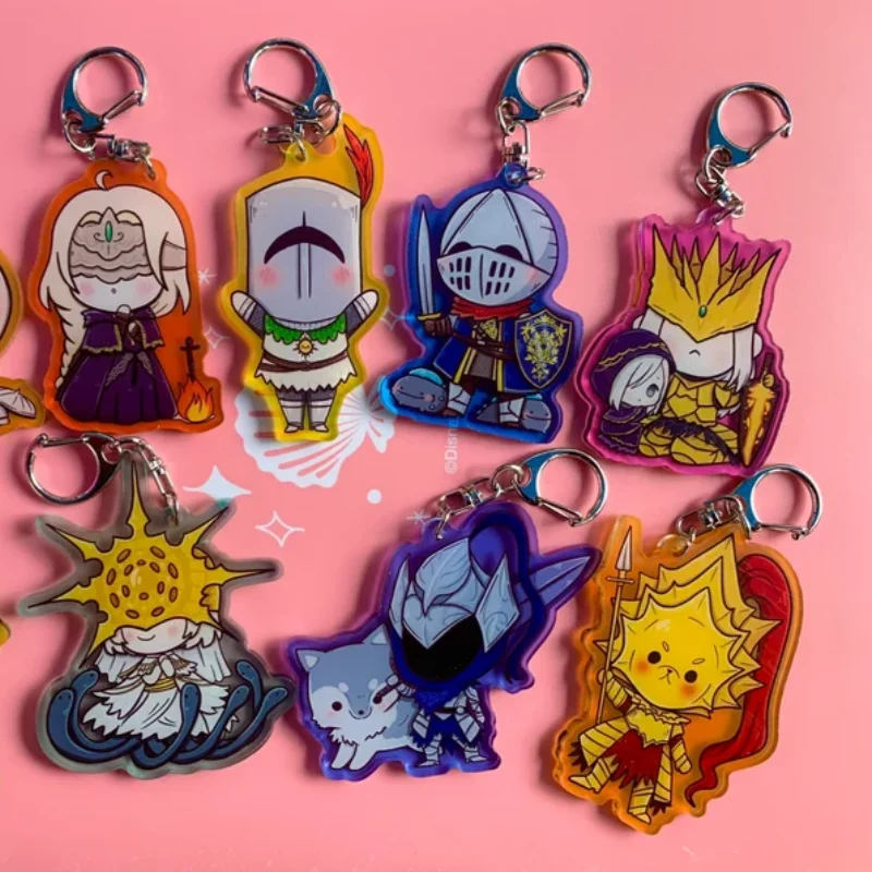 Customizable Soulsborne Acrylic Keychains Unique Character Design Charms Gifts for Fans