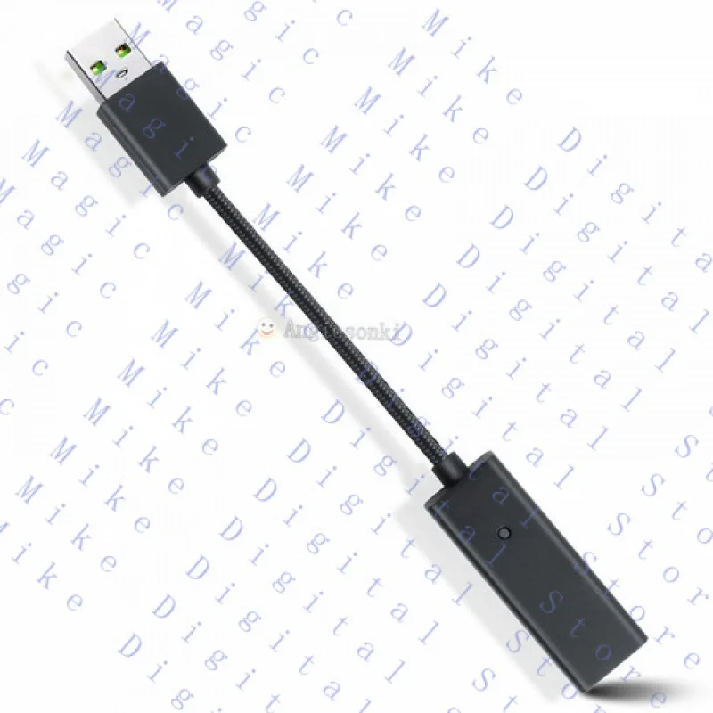 H USB Sound Card to 3.5mm Audio Adapter for Razer THX7.1 V2 BlackShark Headset