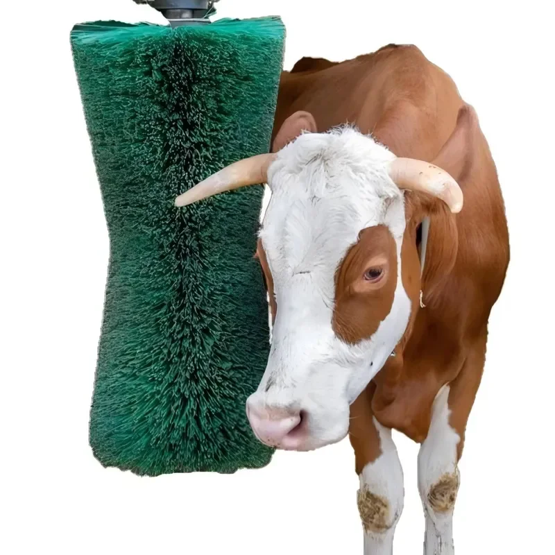 Automatic Rotating Cow Cleaning Brush High Quality Animal Comfort Massage Tool for Dairy Barns Livestock Grooming Equipment