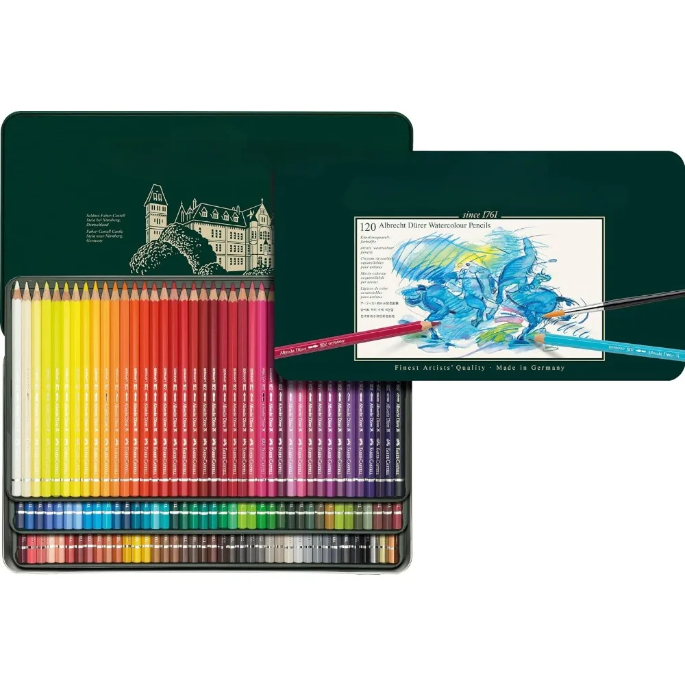 Faber Castell Albrecht Durer 120 Watercolor Pencil Set Tin