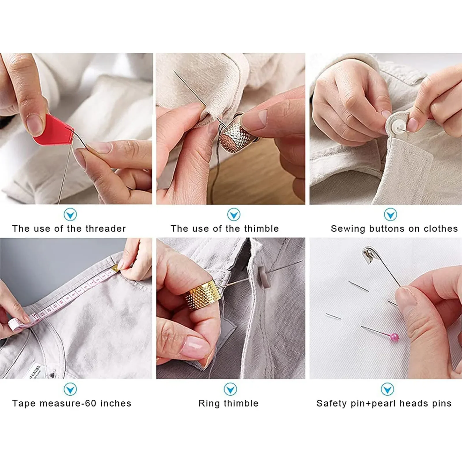 230Pc Ultimate Sewing Kit – Portable Travel/Home Set with Needles, Thread, Scissors & Pins – All-in-One DIY Repair Box