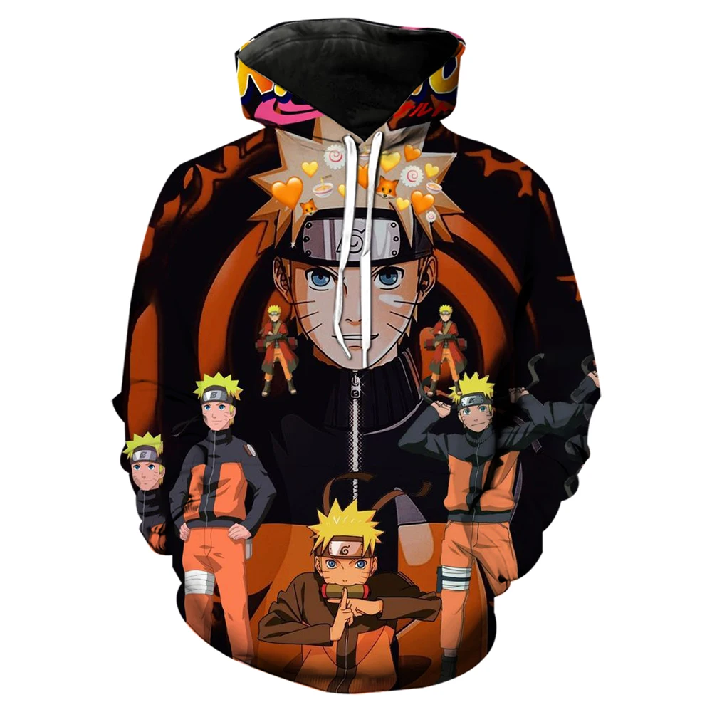 New Naruto 3D Printed Men Hoodies Cool Street Fashion Men Clothing Kids Trendy Hoodies Oversized Men Sweatshirts Tops