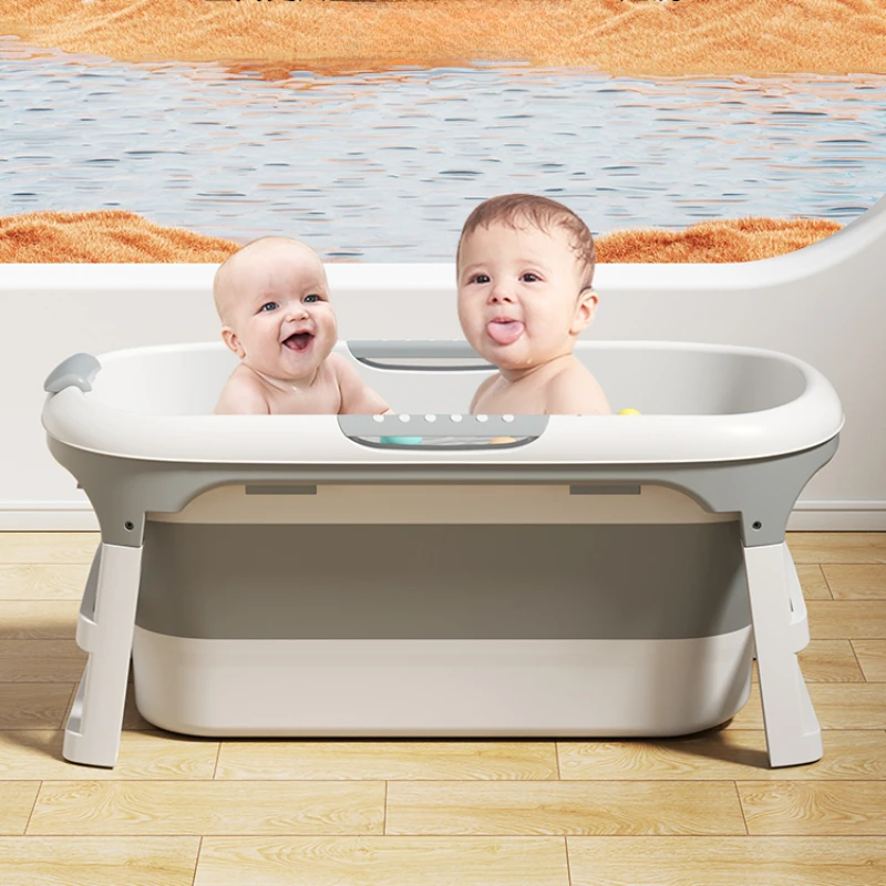 

Children's Bathtub Folding Ice Bath Simple Bathroom Tubs Mobile Swimming Pool Useful Things Home Tina Plegable Portable Newborn