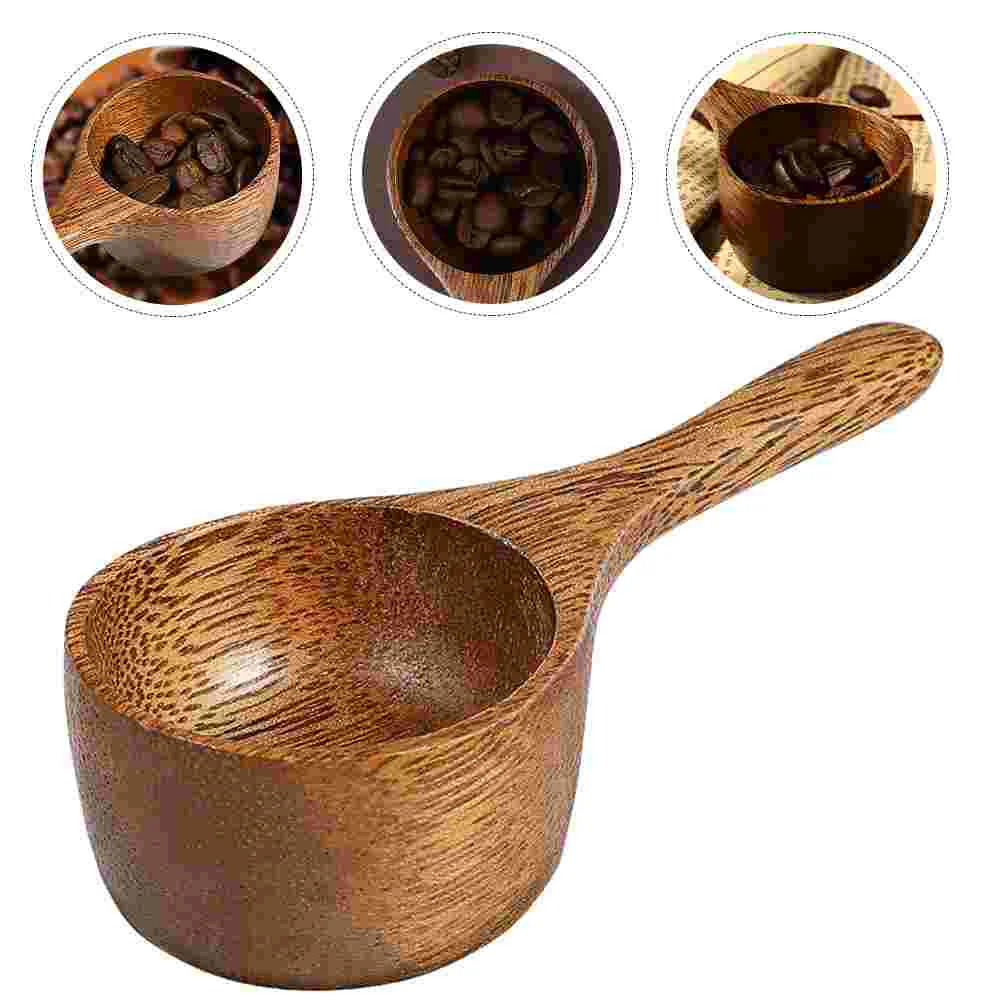 Acacia Wood Measuring Spoon Snack Bowl Coffee Wooden Scoops Long Handle Spoons Pickle Serving Tool