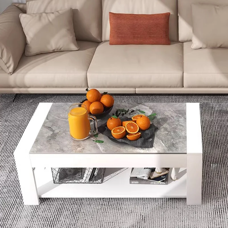 Nordic Bedroom Coffee Table Trau Modern Sofa Mesa Lateral Mobile Coffe Table White Minimalist Kaffee Tische Furniture For Home