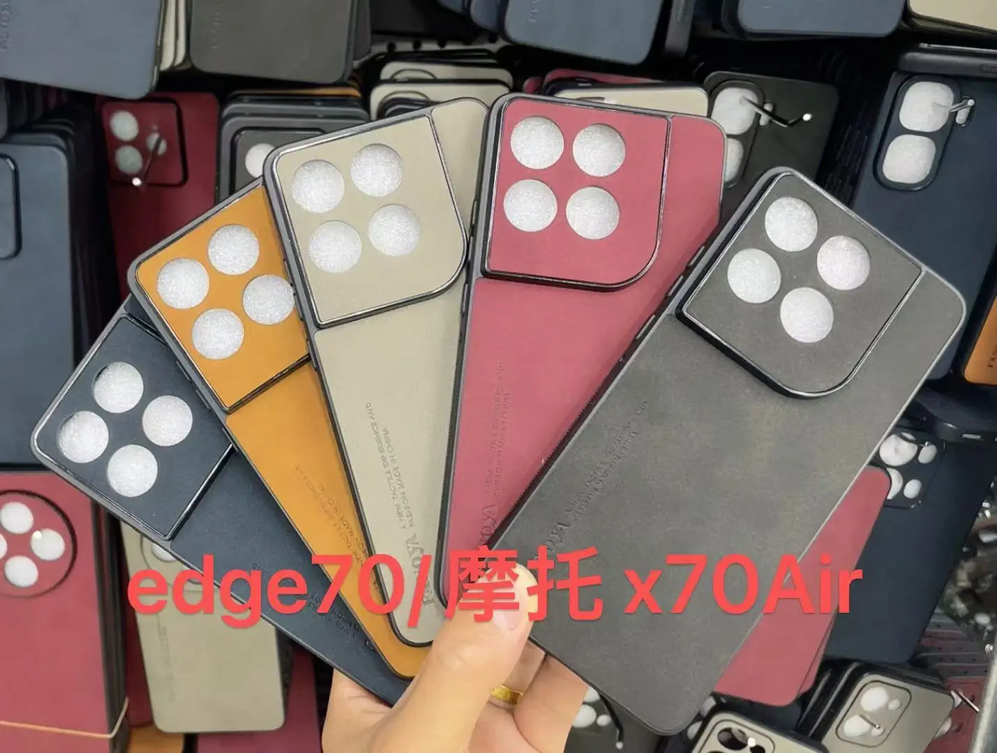 حافظة جلدية فاخرة لهاتف Moto Edge 70 لهاتف Motorola Moto Edge70 X70 Air G67 حماية الطاقة ممتص للصدمات من السيليكون #5