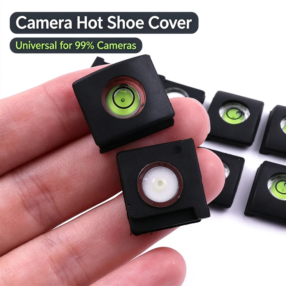 Universal Spirit Level Camera Hot Shoe Level Protective Cover Hot Shoe Cover For Canon Nikon Z8 Fuji Olympus Pentax DSLR Camera