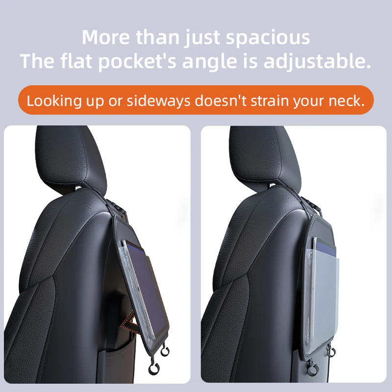 New Car Seat Back Organizer Hanging Backseat Storage Bag Touch Screen Tablet Holder Protector for Kids Children Car Accessories - view 5