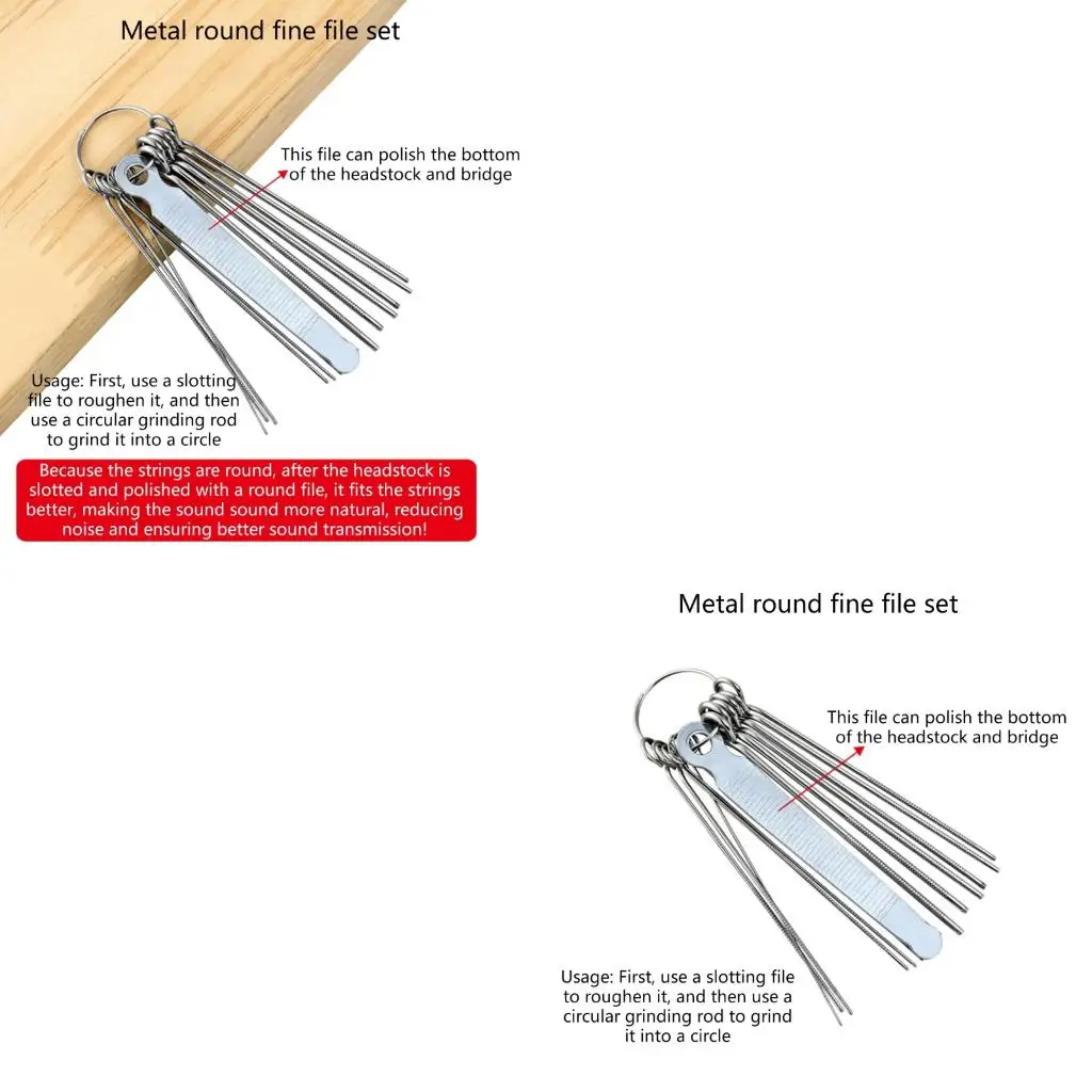 

Q39E Профессиональный напильник для гитарных гаек, стержни для резки струн, инструмент для ремонта гитары, гитарный мост, седла,