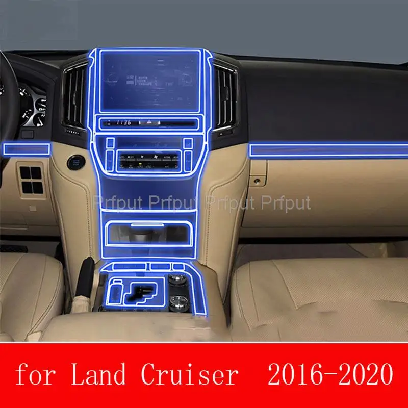 For Toyota Land Cruiser 2016 2017 2018 2019 2020 Car GPS navigation screen TPU protector Film Car interior scratch-resistant