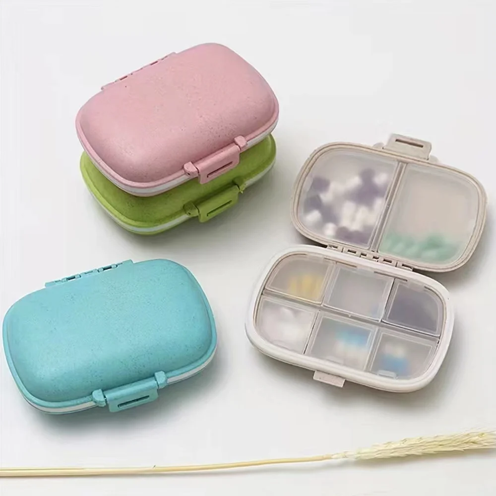 

8 Grids Mini Portable Pills Organizer Case PillBox Tablet Holder Storage Container Weekly Medicine Pill Case Drug Dispense