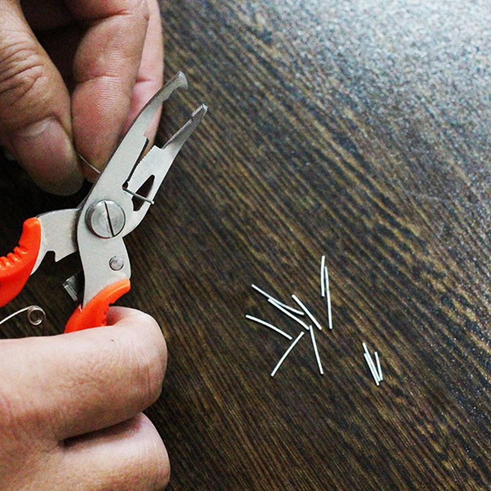 Stainless Steel Fishing Pliers 3 Colors Scissors Line Cutter Remove Hook Fishing Tackle Tool /Random Color