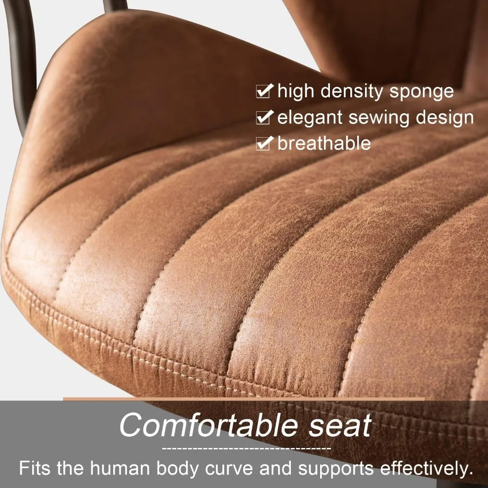 ovios Home Office Desk Chair Computer Chair with Mid Back Support Armrests Rolling Swivel Wheels Height Adjustable Task Chair