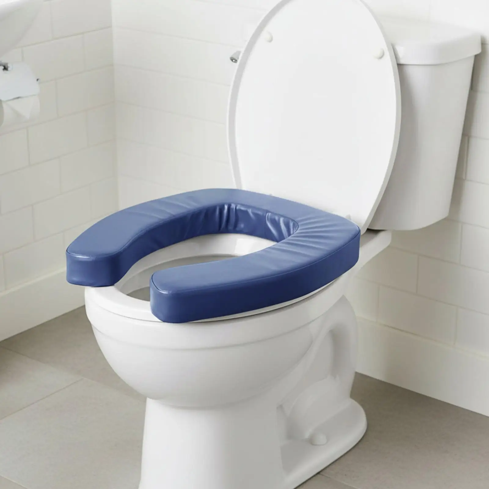 

Portable Toilet Risers for Seniors, Non-Slip Waterproof Padded Seat Toilet Lift Assist for Elderly Disabled Pregnant Home Travel