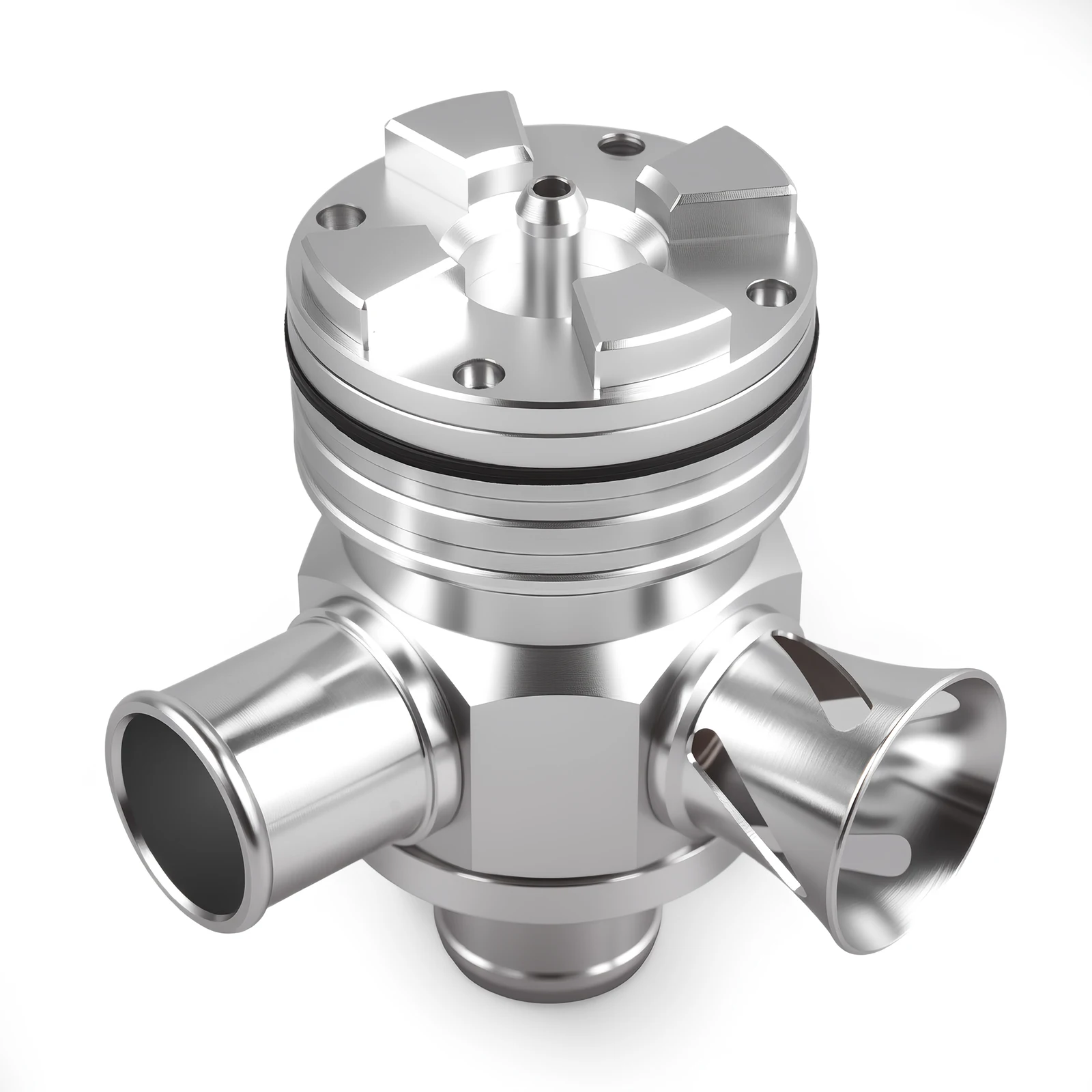 Katup Buang Aluminium BOV S Diverter Turbo Boost untuk Volkswagen GTI Jetta Audi 1.8T 2.7T Dengan kotak dan logo