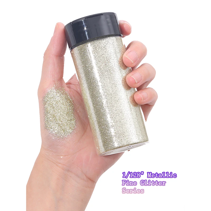 80G/2.85OZ Metallic Fine Glitter, Nail Glitter Powder 1/128