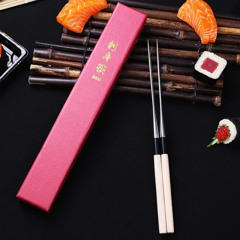 Sashimi Chopsticks Japanese Restaurant Special Octopus Ball Stainless Steel Pointed Sushi Fillet Chopsticks