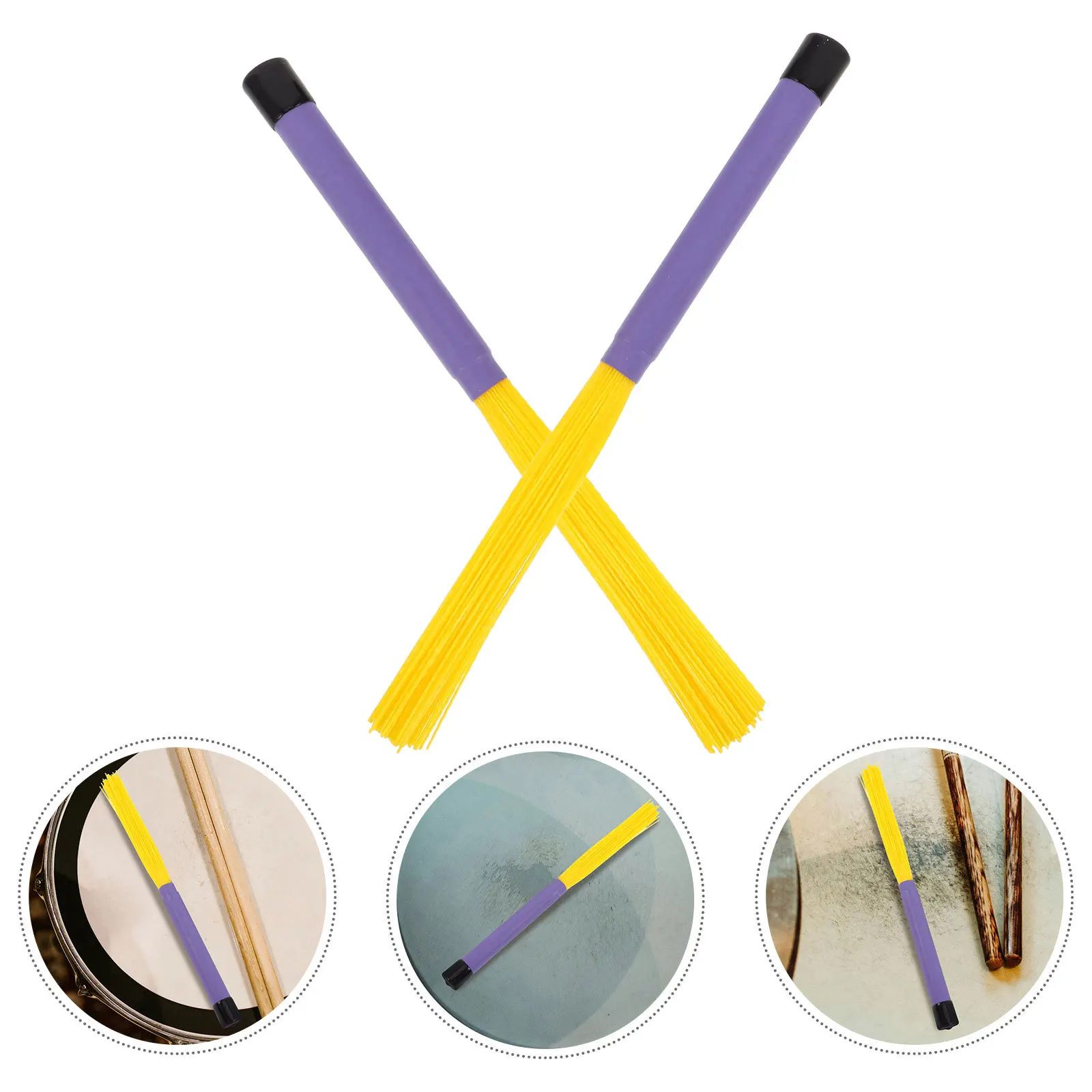 

Nylon Drum Brush for Accessories Brushes Drumming Pad Tools Kit Instrument Accessory with Handle