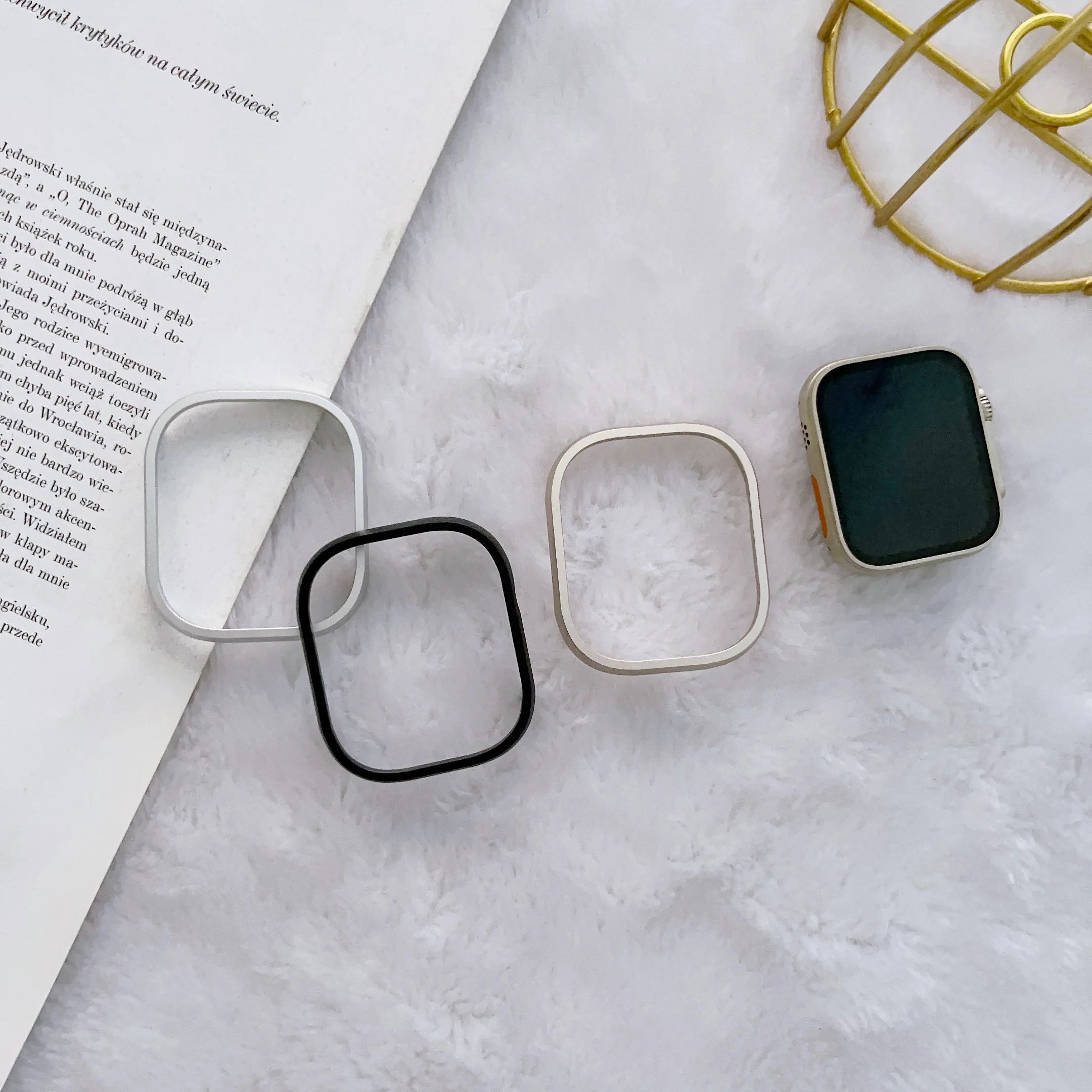 接続された時計ケース,スマートウォッチ用の超軽量アルミニウムケース,Apple 8,49mm