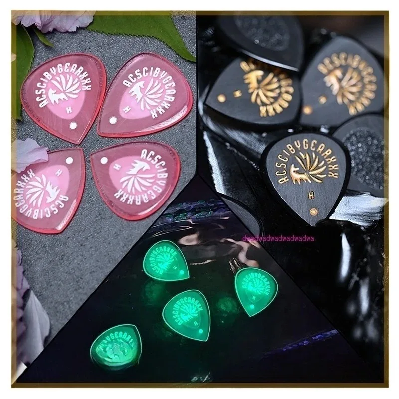 

Девятихвостая лиса, ручная работа, матовый прозрачный, нескользящий, скоростной, износостойкий, светящийся, для гитары, бас-гитары