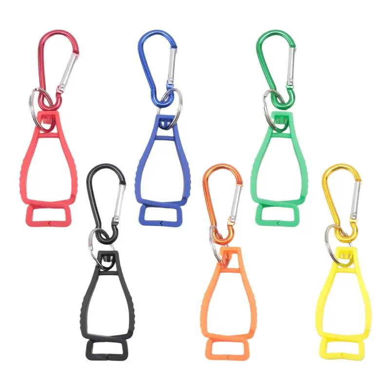 Multifunction 6Pcs Glove Clips For Work Glove Holders Glove Belt Clip With Metal Carabiners For Construction Worker Guard Labor