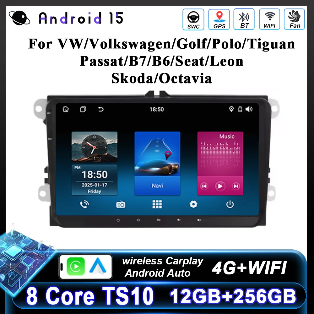 9" Android 15 Car R… - image