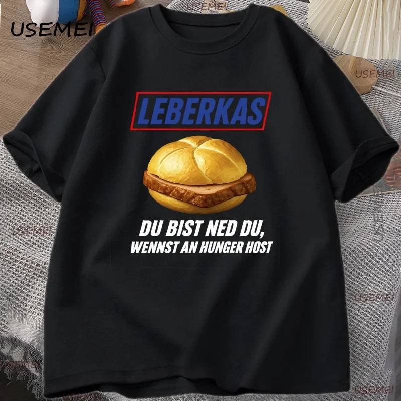 Leberkas تي شيرت مضحك البافارية ميمي تي شيرت محاكاة ساخرة في سنيكرز التي شيرت مثالية لمحبي بايرن مضحك قصيرة الأكمام ملابس الشارع