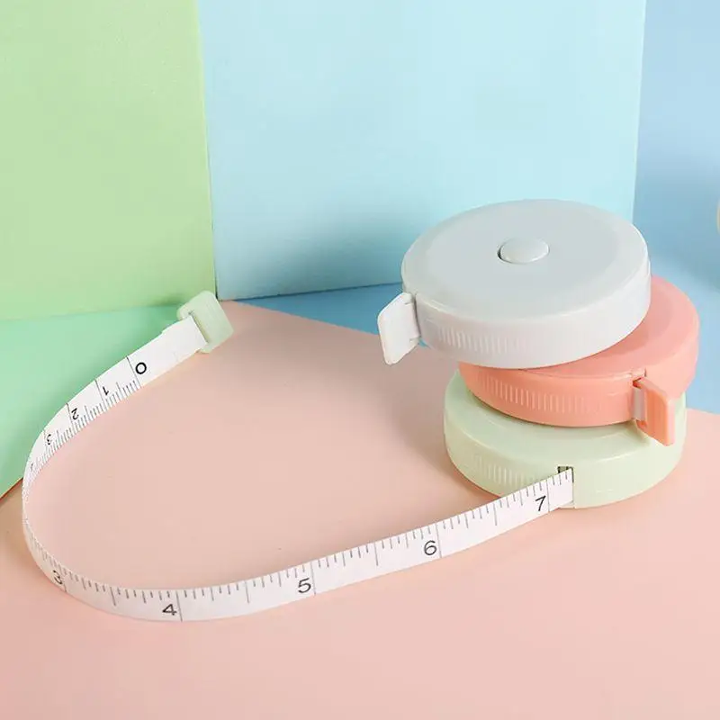 Mini Retractable 1M 3FT Measuring Tape With Keychain Compact Lightweight Portable For Household DIY Sewing Daily Use