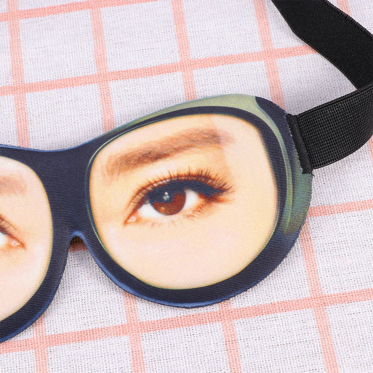 

3D Stereoscopic Eye Eyeshade Soft Durable Milk Fiber Washable Printing Dye Sublimation Adjustable String Home Outdoor