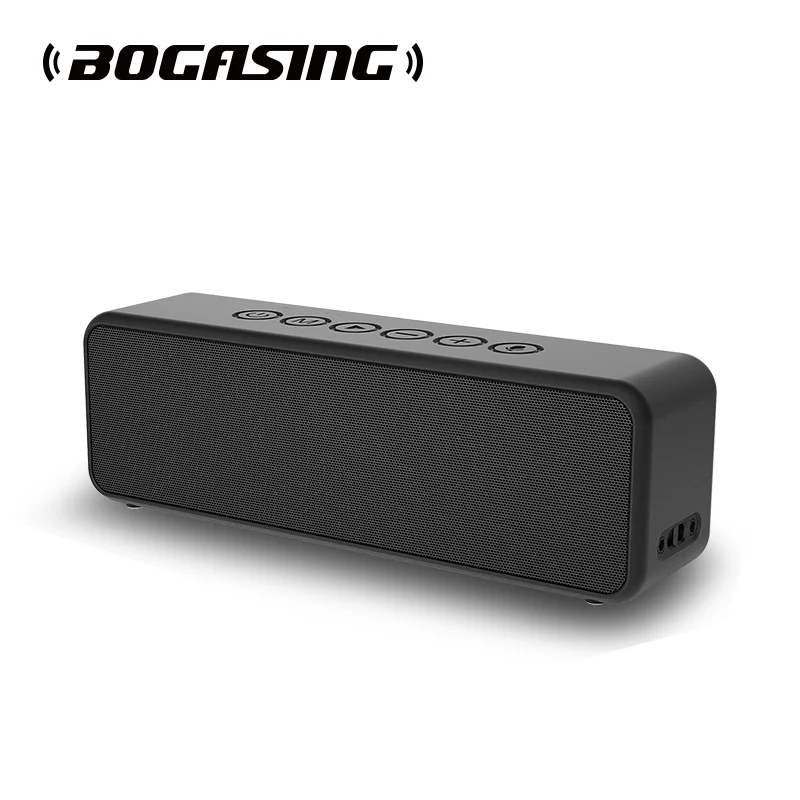 BOGASING M6 Bluetooth Speaker, 30W Wireless Portable Speaker with Enhanced Bass, Built-in Mic, IPX6 Waterproof, for Camping