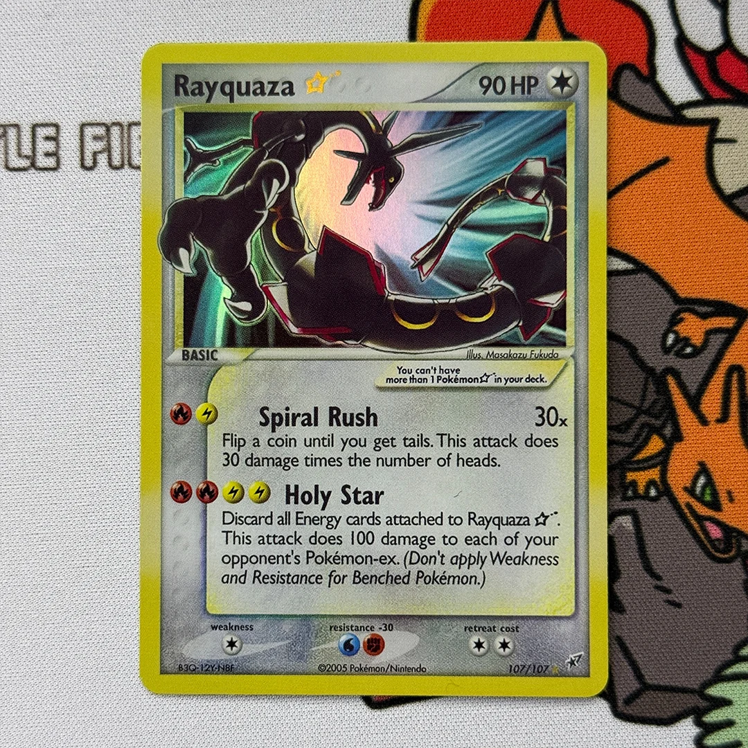 

Прокси-сервер на английском языке 2005 P.M. ex Deoxys # Коллекционная карта 107 Rayquaza-Holo Ex, самодельная, PTCG, Deoxys, аниме-подарочная карта