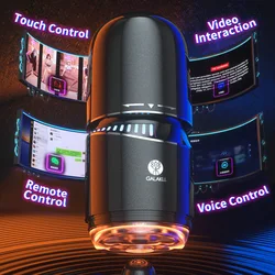 Male Masturbation Cup Automatic APP Control Men Masturbator Spinning Rotation Control Vibrator Video Interaction Pocket Vagina