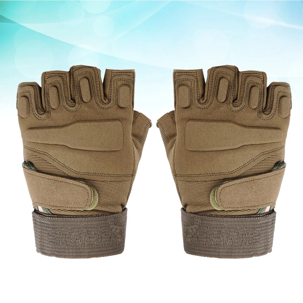 

Fleece Gloves Shockproof Breathable Bike Full Finger Fashion Half Cycling Fitness