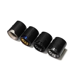 1 Piece  Silver M2 M3 M4 M5 M6 Performance Carbon Exhaust Tips For Bmw F87 F80 F82 F83 F90 Muffle Nozzles Tails