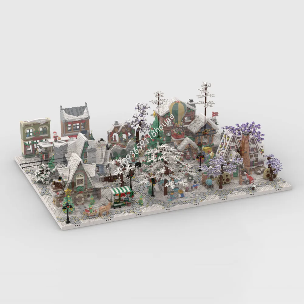 ウィンターヴィレッジディスプレイベースセット 10325 10308 10339 10293 10275 10267 Moc ビルディングブロッククリエイティブレンガおもちゃクリスマスギフト