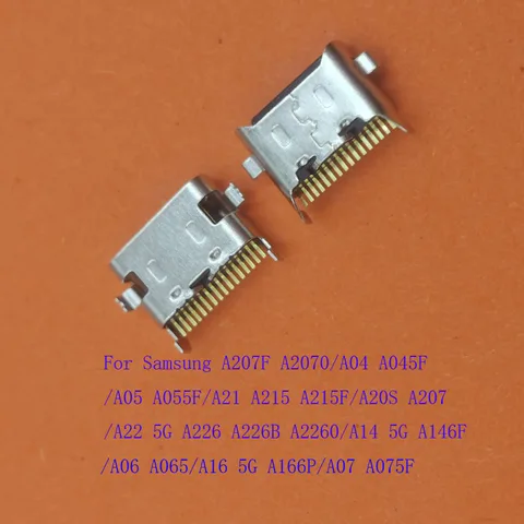 10-100 шт. USB-разъемы для зарядки Samsung Galaxy A21 A20S A07 A16 A04 A06 A05 A22 A14 A207 A045 A055 A065