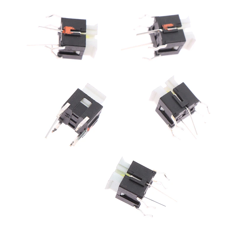 5Pcs TS-H002 6*6*7 Illuminated Tact Switch 4 Pin DIP Type Tactile Switches LED Micro Switch Push Button Light Switch