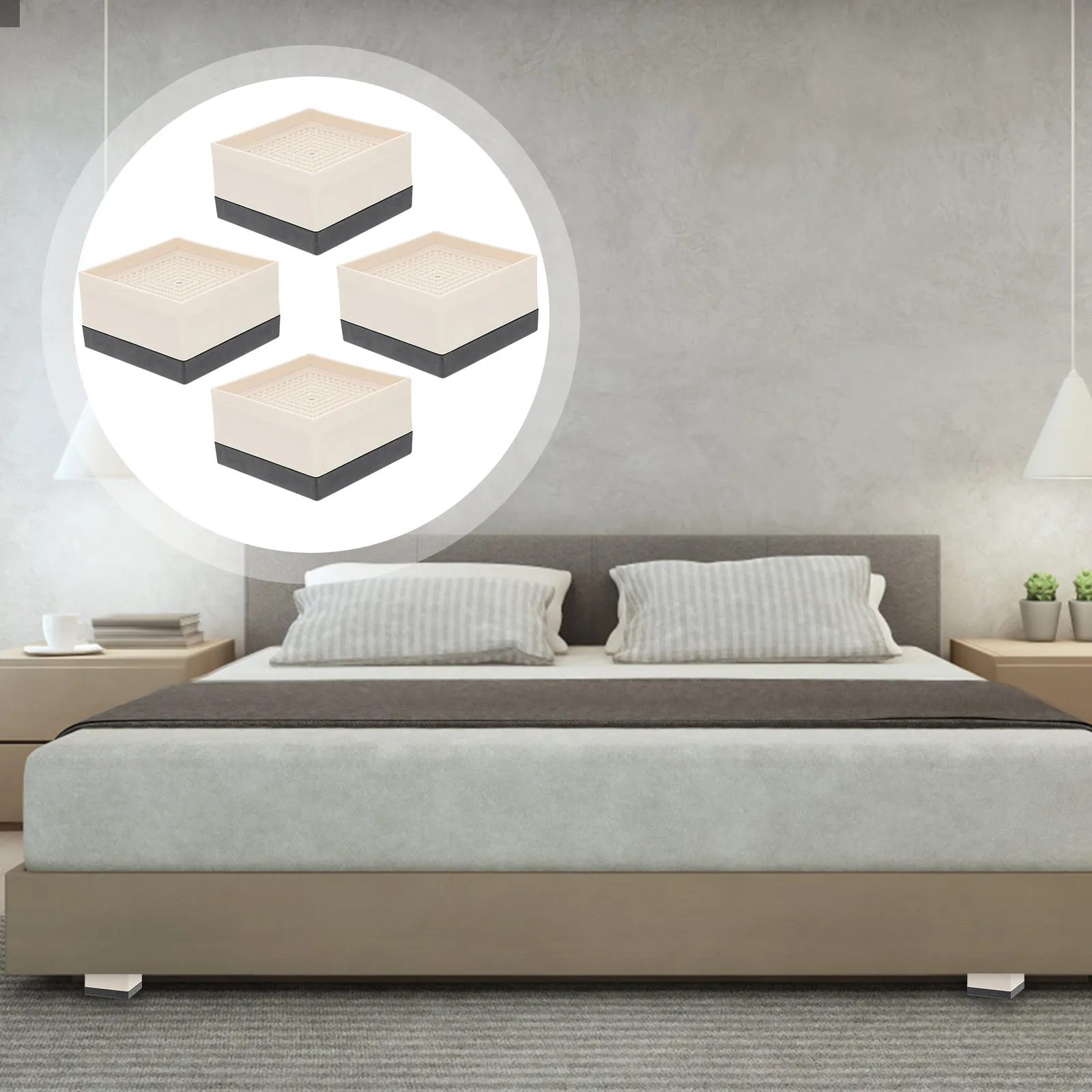 

Комплект из 4 накладок для мебели: защитные накладки на ножки стульев, нескользящие чехлы из ТПУ и полипропилена для стиральных машин, холодильников, посудомоечных машин и мебельных опор