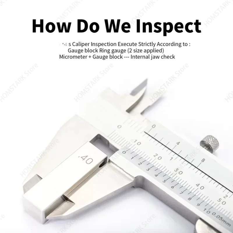 0‑150mm 0‑6Inch Stainless Steel Monoblock Vernier Caliper 2‑Year Warranty Precision Industrial Measuring Tool