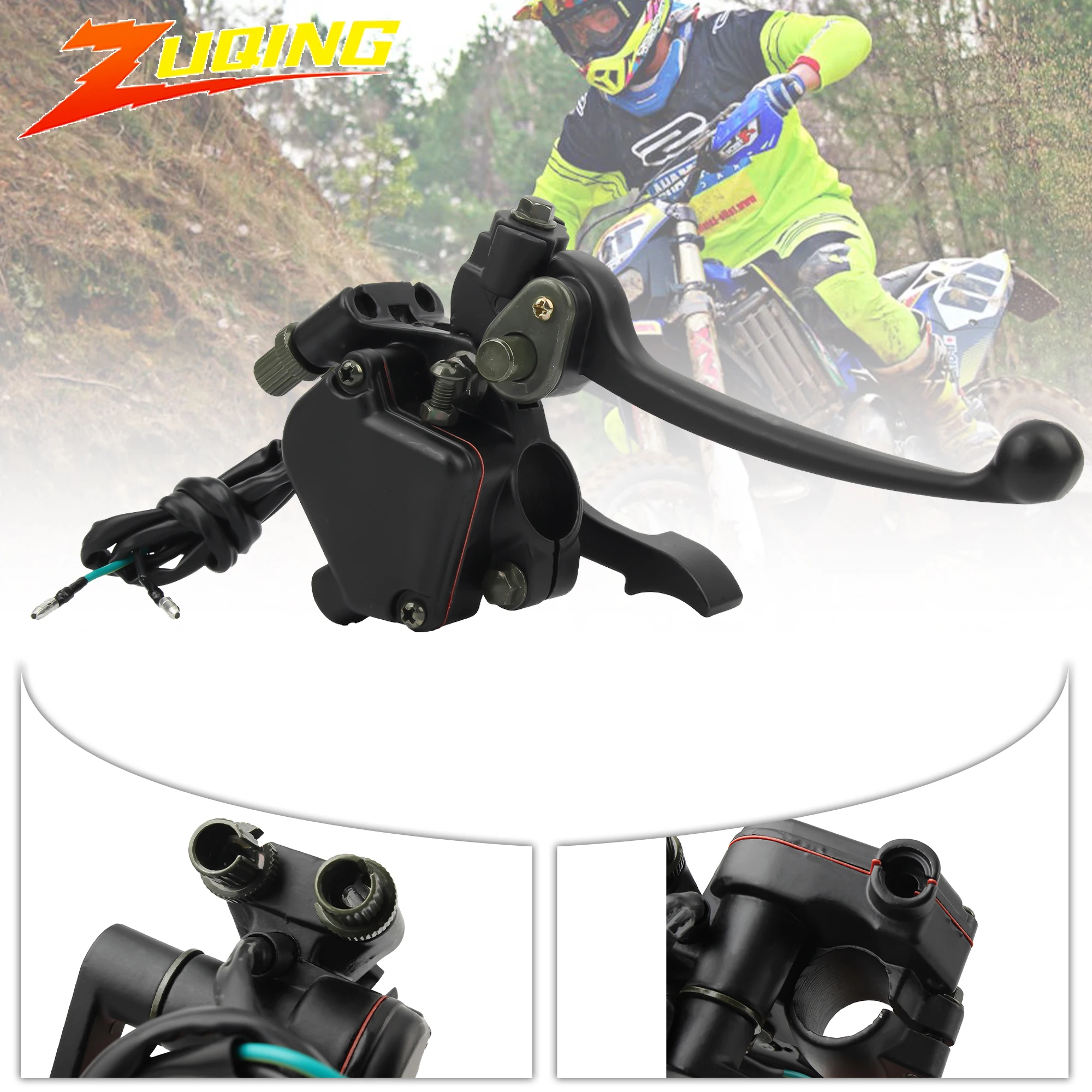 

7/8'' 22mm Motorcycle Handle Brake Lever Dual line for 49cc 50cc 70cc 90cc 110cc ATV Quad Taotao Kazuma Sunl Roketa Modification
