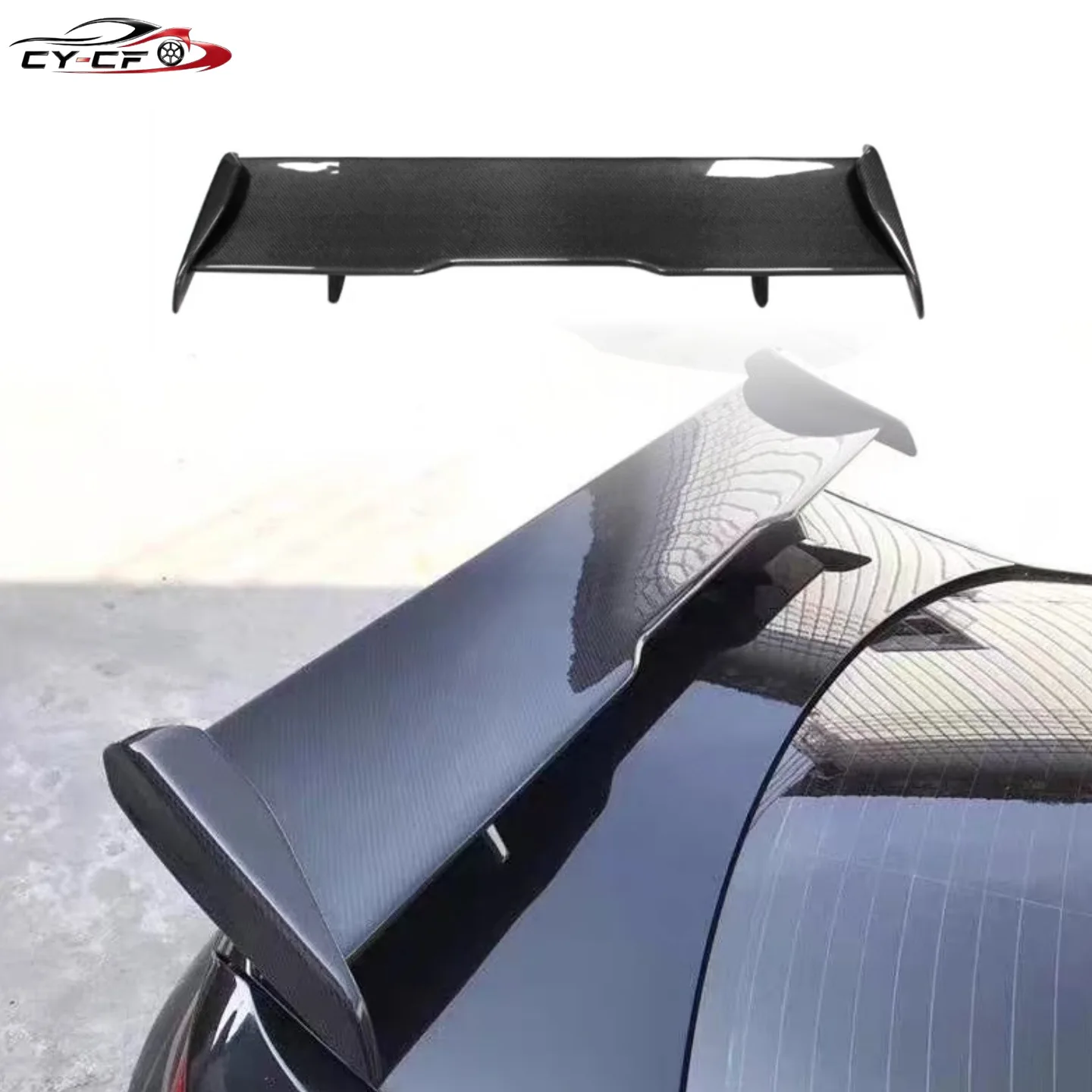 Alerón Trasero de Fibra de Carbono 100% para BMW Serie 1 2 3 4 5 6 7, BMW M2 M3 M4 M5 M6, Modelo MP Sedán, Kit de Alerón Trasero Negro Brillante