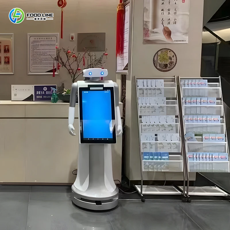 

Customized Promotion Intelligent Delivery Artificial Humanoid Commercial Robots High Tech Appearance Robot for Welcome Robot